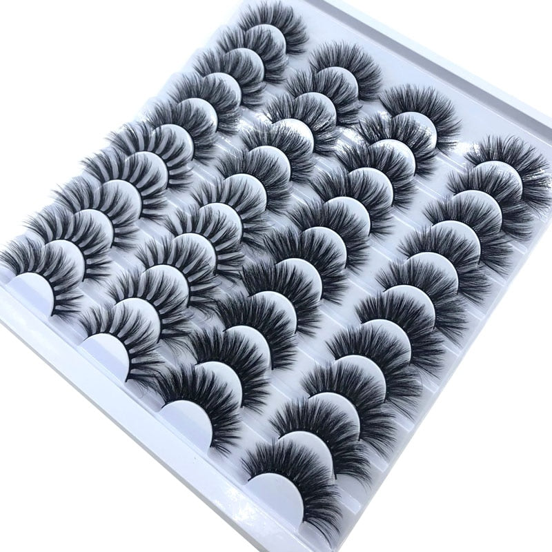 20 Pairs 18-25 mm 3d Mink Lashes