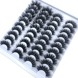 20 Pairs 18-25 mm 3d Mink Lashes