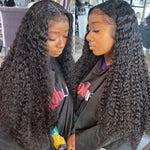 Load image into Gallery viewer, Lace Wig Human Hair Pre Plucked /Curly Deep Water Wave Lace Front Wig
