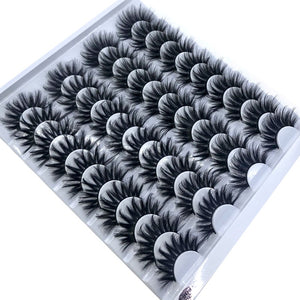 20 Pairs 18-25 mm 3d Mink Lashes