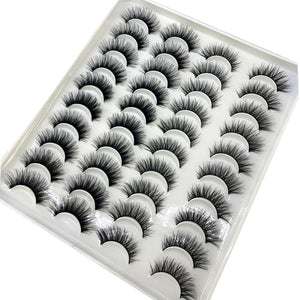 20 Pairs 18-25 mm 3d Mink Lashes