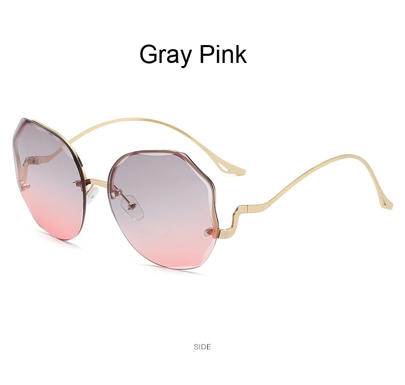 Round Sunglasses Gradient Fashion