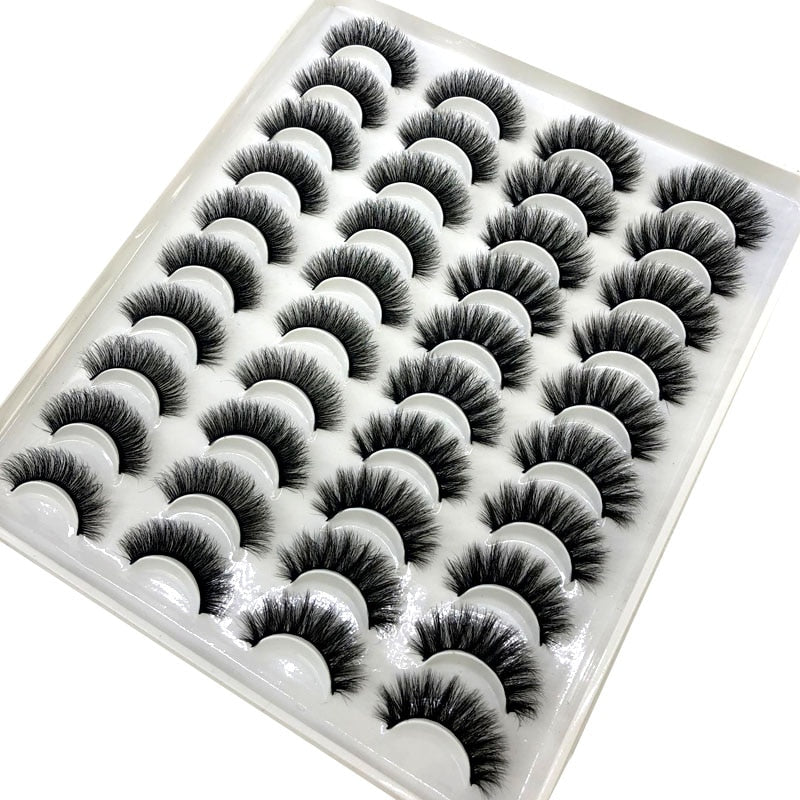 20 Pairs 18-25 mm 3d Mink Lashes