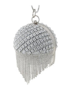 Load image into Gallery viewer, Sliver Diamonds Rhinestone Round Ball Evening Bags
