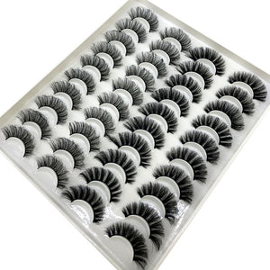 20 Pairs 18-25 mm 3d Mink Lashes