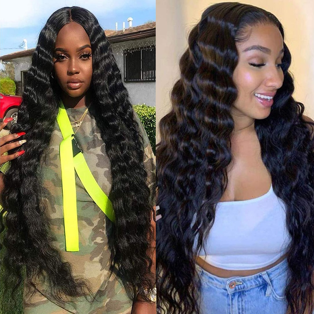 Loose Deep Wave Bundles Peruvian Human Hair Bundles 1/3/4 PCS