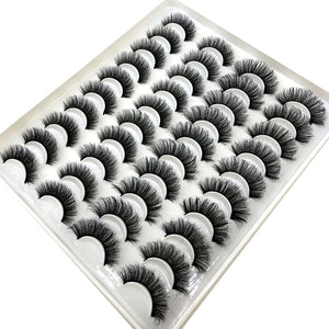 20 Pairs 18-25 mm 3d Mink Lashes