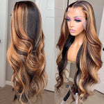 Load image into Gallery viewer, Highlight Wig Human Hair Ombre Lace Front
