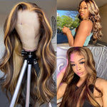 Load image into Gallery viewer, Highlight Wig Human Hair Ombre Lace Front
