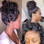 Load image into Gallery viewer, Lace Wig Human Hair Pre Plucked /Curly Deep Water Wave Lace Front Wig
