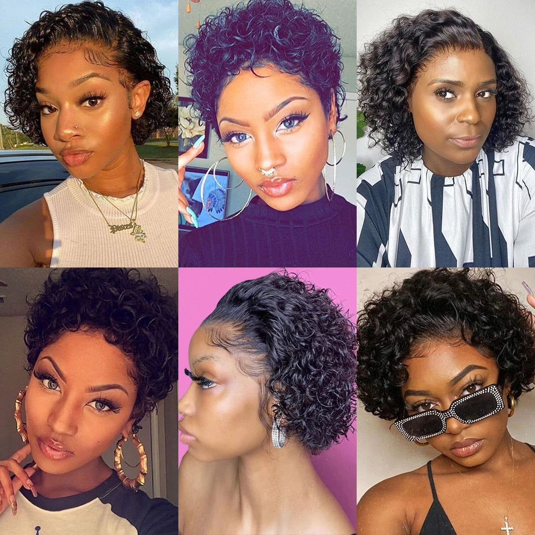 Short Wigs Human Hair Curly