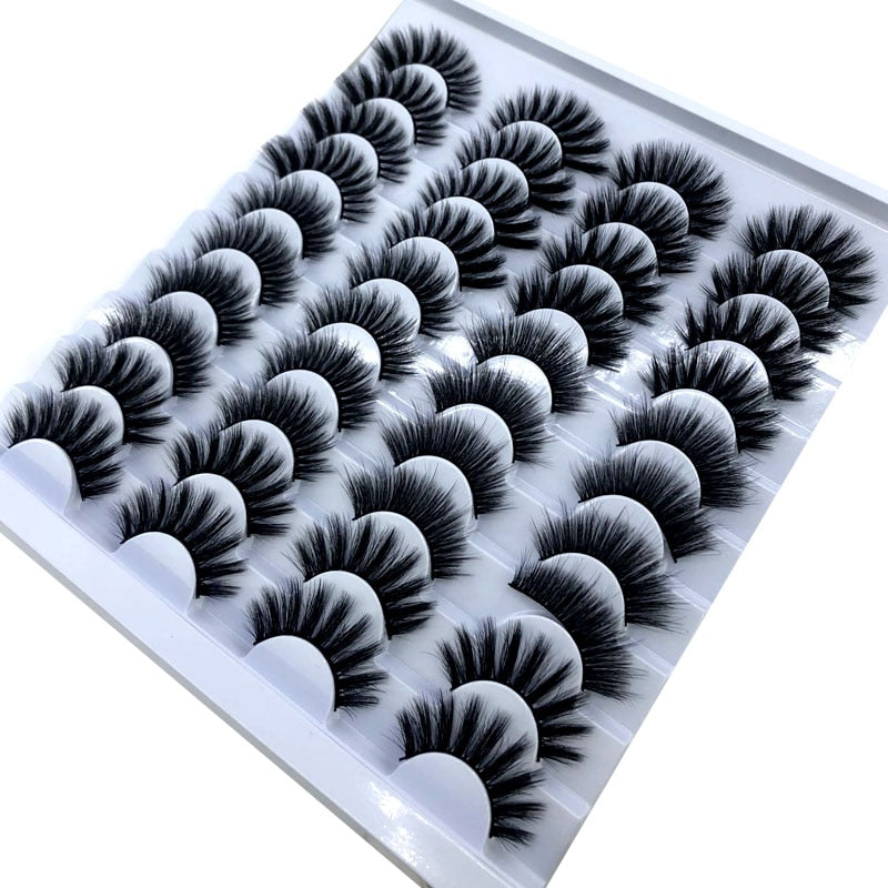 20 Pairs 18-25 mm 3d Mink Lashes