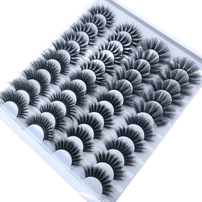 20 Pairs 18-25 mm 3d Mink Lashes