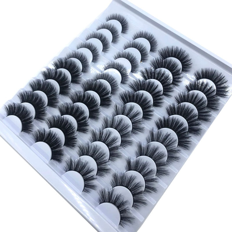 20 Pairs 18-25 mm 3d Mink Lashes