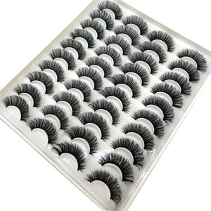 20 Pairs 18-25 mm 3d Mink Lashes