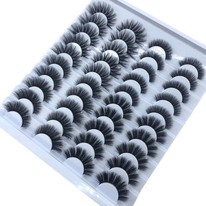 20 Pairs 18-25 mm 3d Mink Lashes