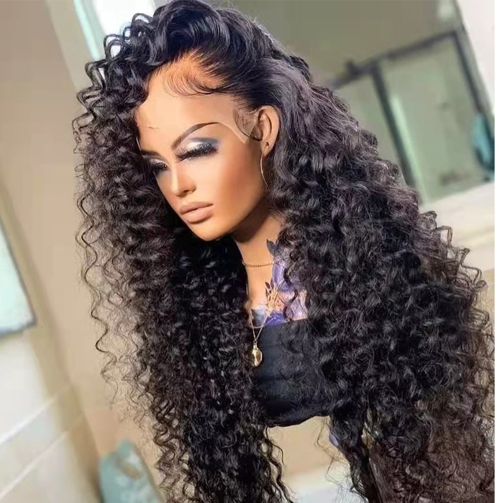 Loose Deep Wave HD Frontal Wigs Curly