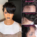 Load image into Gallery viewer, Human Hair Wigs Short Straight Bob Wig
