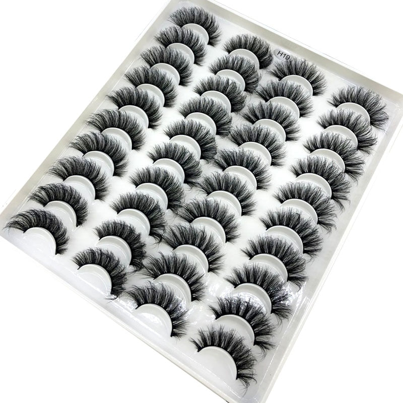 20 Pairs 18-25 mm 3d Mink Lashes