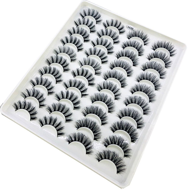 20 Pairs 18-25 mm 3d Mink Lashes