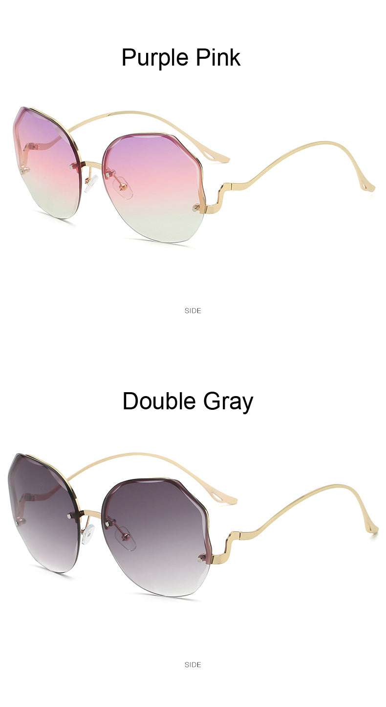 Round Sunglasses Gradient Fashion