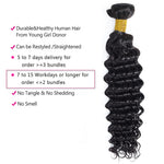 Load image into Gallery viewer, Brazilian Hair Deep Curly Hair Bundles 100% Natural Human
