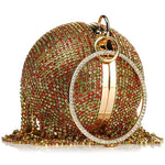 Load image into Gallery viewer, Sliver Diamonds Rhinestone Round Ball Evening Bags
