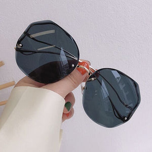 Round Sunglasses Gradient Fashion