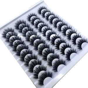 20 Pairs 18-25 mm 3d Mink Lashes