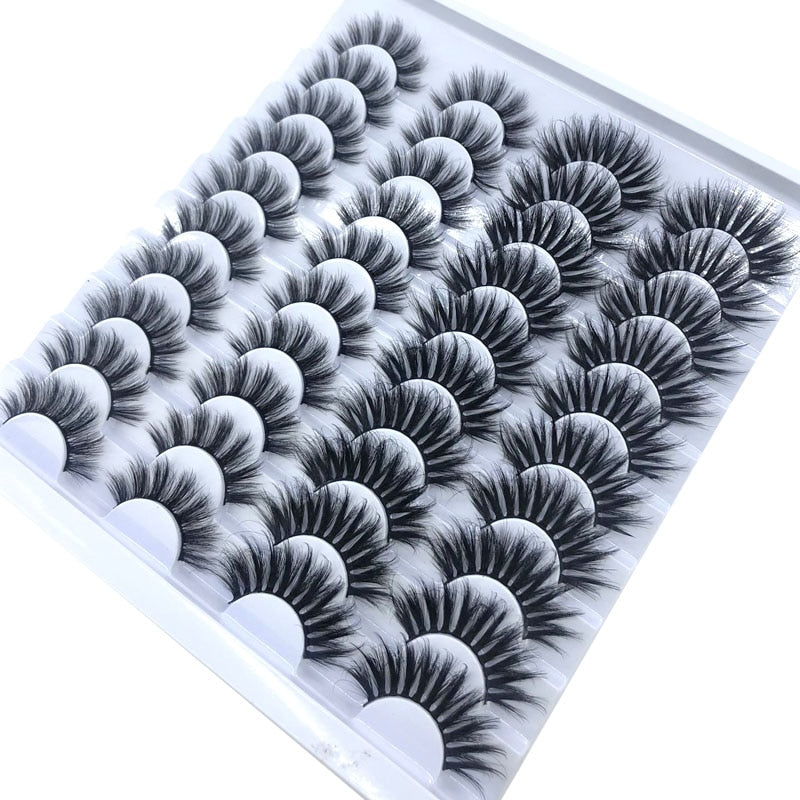 20 Pairs 18-25 mm 3d Mink Lashes