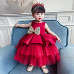 Load image into Gallery viewer, Summer Sequin Big Bow Baby Girl Dress
