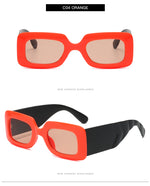 Load image into Gallery viewer, Rectangle Sunglasses Women Vintage
