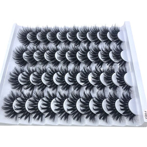 20 Pairs 18-25 mm 3d Mink Lashes