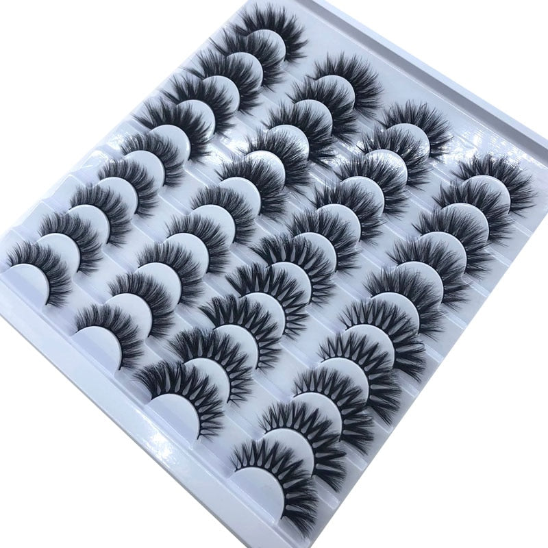 20 Pairs 18-25 mm 3d Mink Lashes