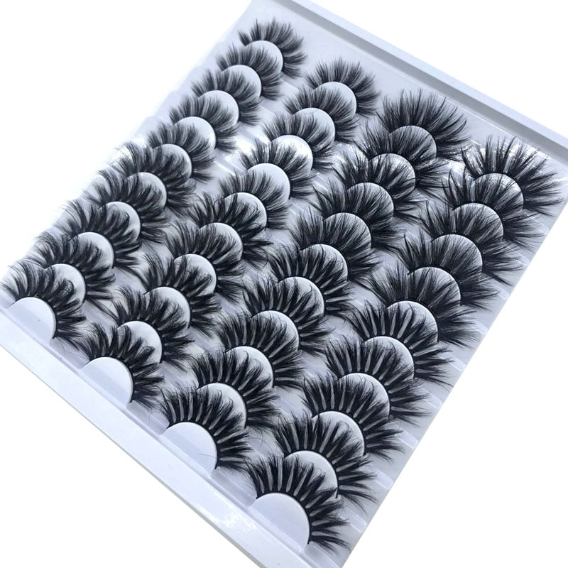 20 Pairs 18-25 mm 3d Mink Lashes