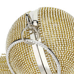 Load image into Gallery viewer, Sliver Diamonds Rhinestone Round Ball Evening Bags
