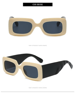 Rectangle Sunglasses Women Vintage