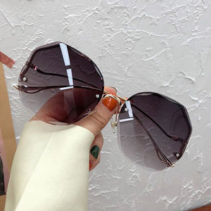 Round Sunglasses Gradient Fashion