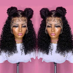 Load image into Gallery viewer, Jerry Curly Short Bob Wigs Lace Frontal Human Hair Wigs
