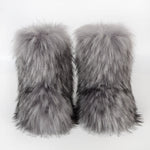 Load image into Gallery viewer, Winter Fluffy Faux Fox Fur Boots
