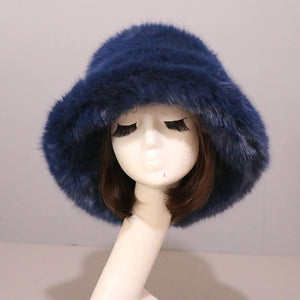 Winter Warm Faux Fur Bucket Hats