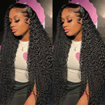 Load image into Gallery viewer, Deep Wave Lace Frontal Wig Hd Curly Human Hair Wigs
