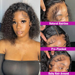 Load image into Gallery viewer, Jerry Curly Short Bob Wigs Lace Frontal Human Hair Wigs
