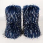 Load image into Gallery viewer, Winter Fluffy Faux Fox Fur Boots
