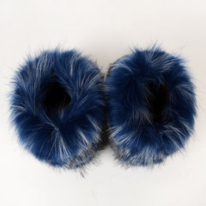 Winter Fluffy Faux Fox Fur Boots