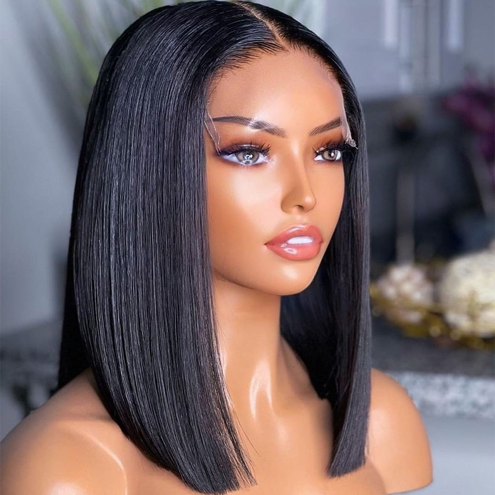 Short Bob Wig Lace Front Human Hair Wigs