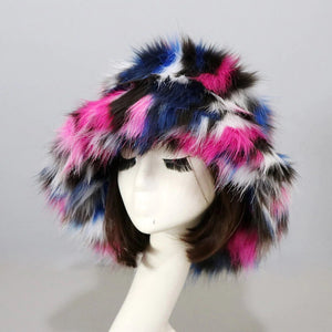 Winter Warm Faux Fur Bucket Hats