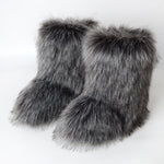 Load image into Gallery viewer, Winter Fluffy Faux Fox Fur Boots
