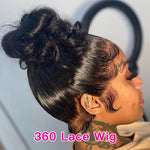 Load image into Gallery viewer, Lace Wig Human Hair Pre Plucked /Curly Deep Water Wave Lace Front Wig
