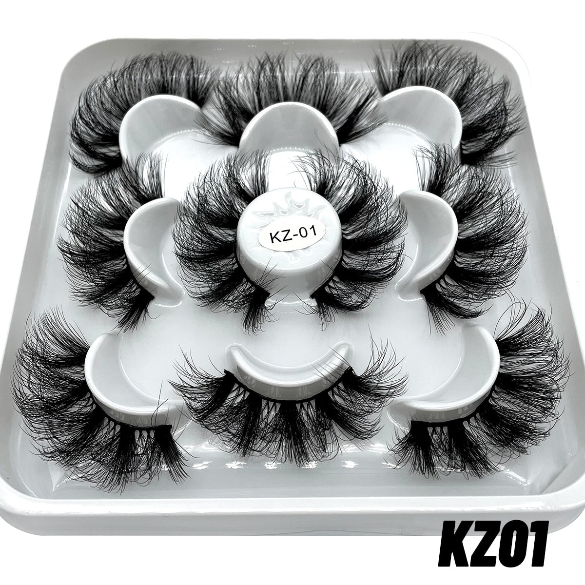 False Eyelashes Cat-Eye Fluffy Faux Mink Lashes 8D